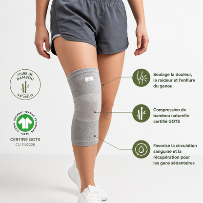 Genouillère Bamboo Relief™ – Soulagement naturel des douleurs aux genoux