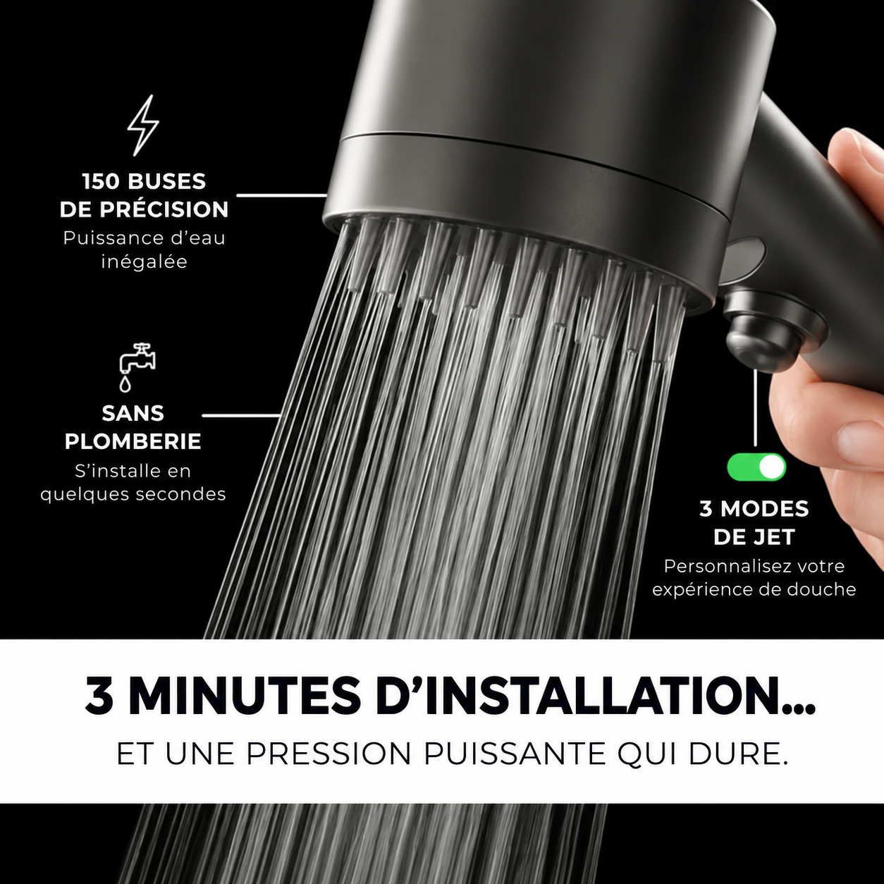 Transformez votre peau, vos cheveux et votre douche avec Aquapure™